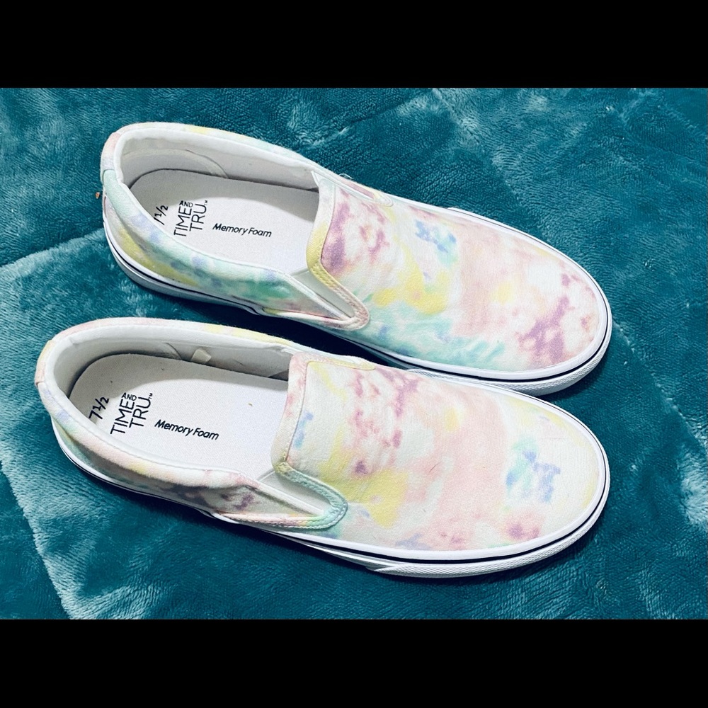 Time and Tru tie-dye slip-on